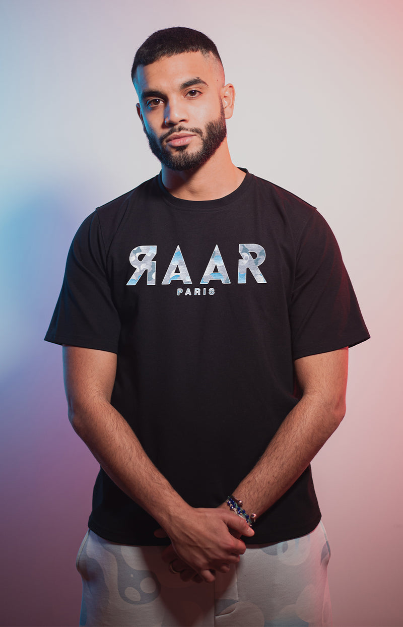 BLACK T-SHIRT RAAR "DOOB" 